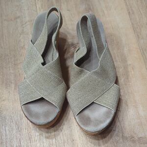 Charleston Women's Cork Wedge Elastic Wegde